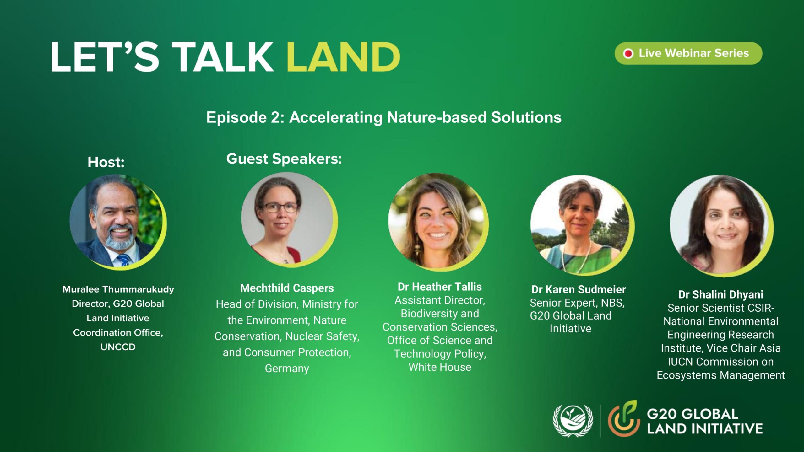 Let's Talk Land webinar series