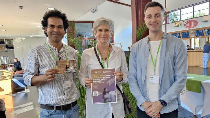 Our team: (l-r) Dr. Nazmul Huq, Dr. Karen Sudmeier and Dr. Norman Kearney