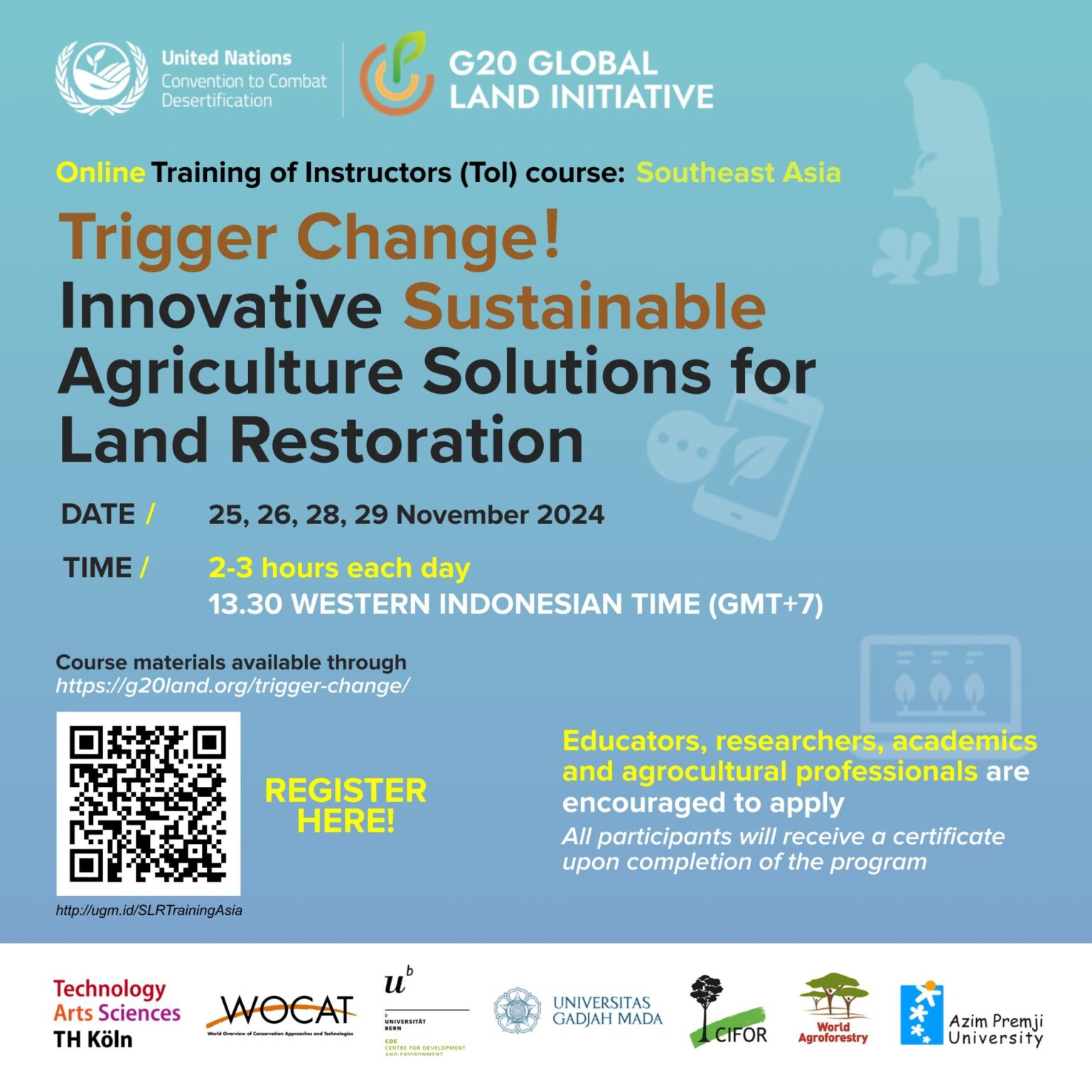 Trainings Archive - G20 Global Land Initiative | G20 Global Land Initiative