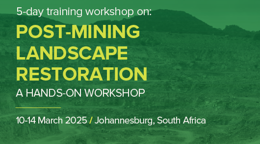 Cover image for post-mining landscape restoration workshop