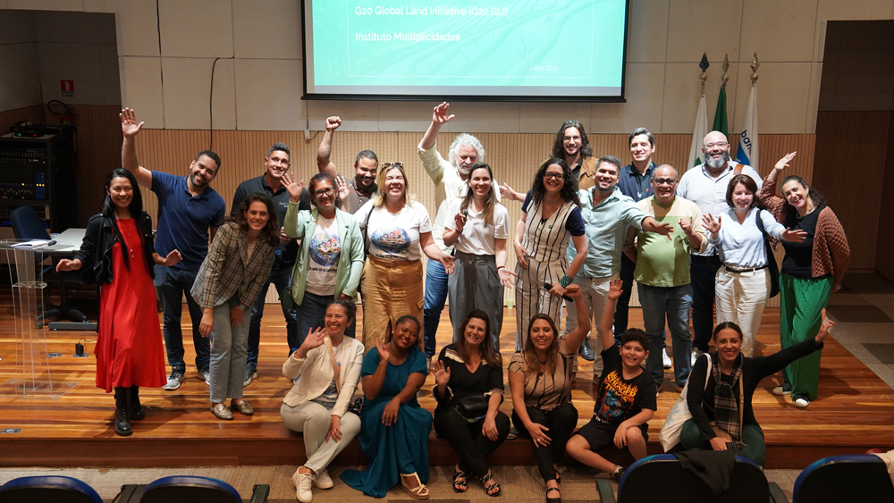 A group of people gathered for a photo