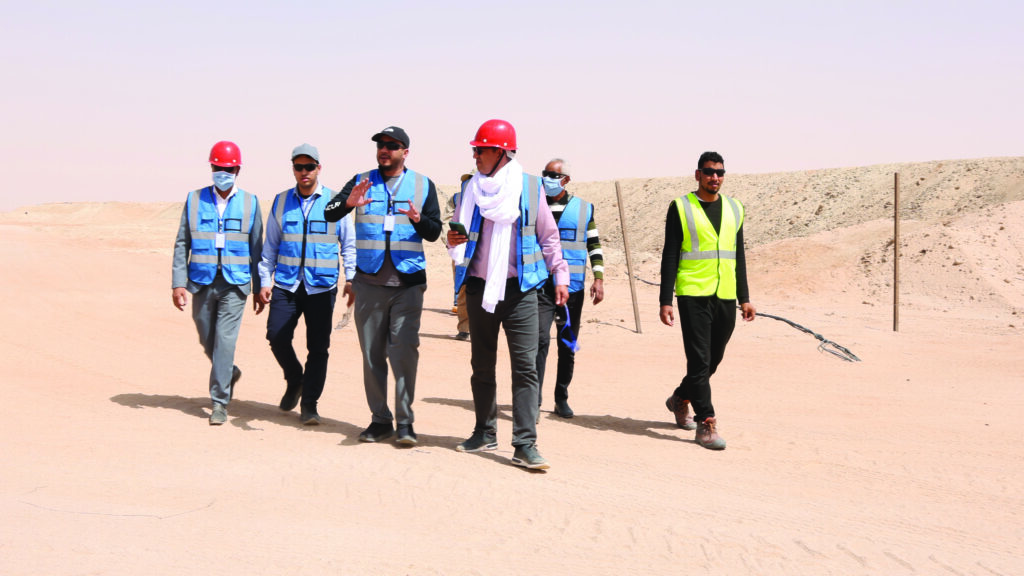 Dr. Mohamed Abd Salam El Vilaly, G20 GLI (3rd right) in Mauritania for the scoping mission
