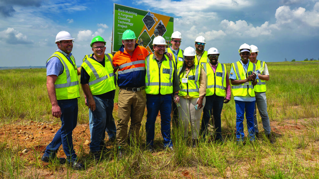 Visit to one of the mining restoration sites in Mpumalanga, South Africa