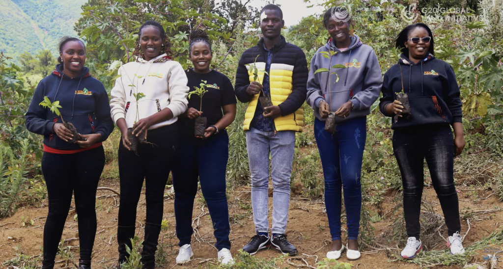 A group of your people posing in a forest area in Kenya