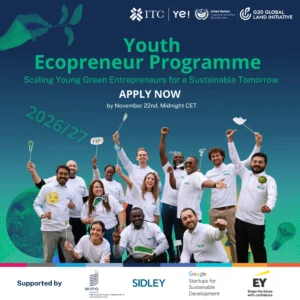 Applications are open for the 2026-2027 Round of the UN Youth Ecopreneur program